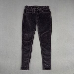 Levis Pants Womens 11 M Gray 535 Legging Corduroy Super Skinny Stretch Casual